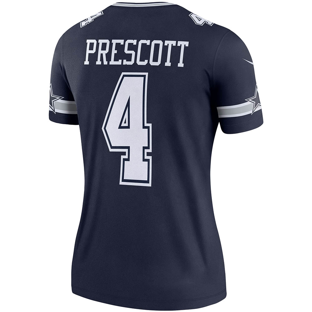 Women's Dallas Cowboys Dak Prescott Legend Player Jersey Navy