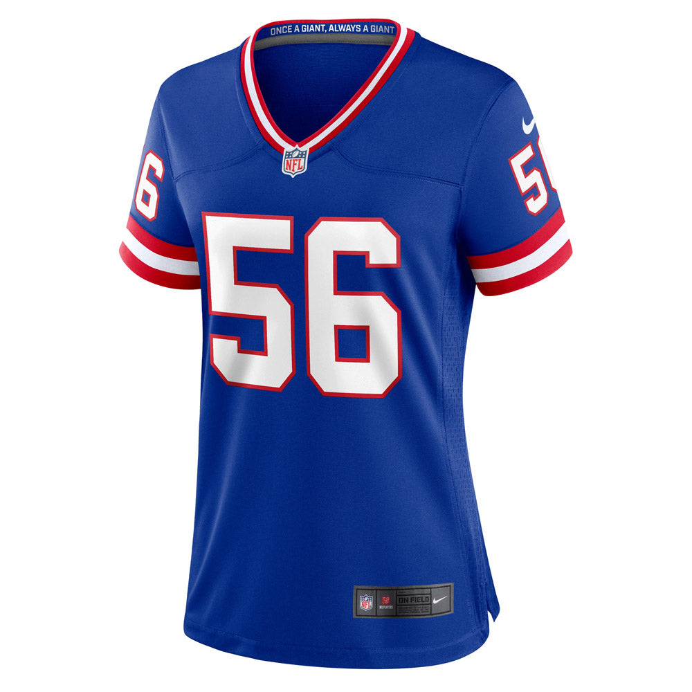 Women's New York Giants Lawrence Taylor Classic Retired Player Game Jersey Royal Blue